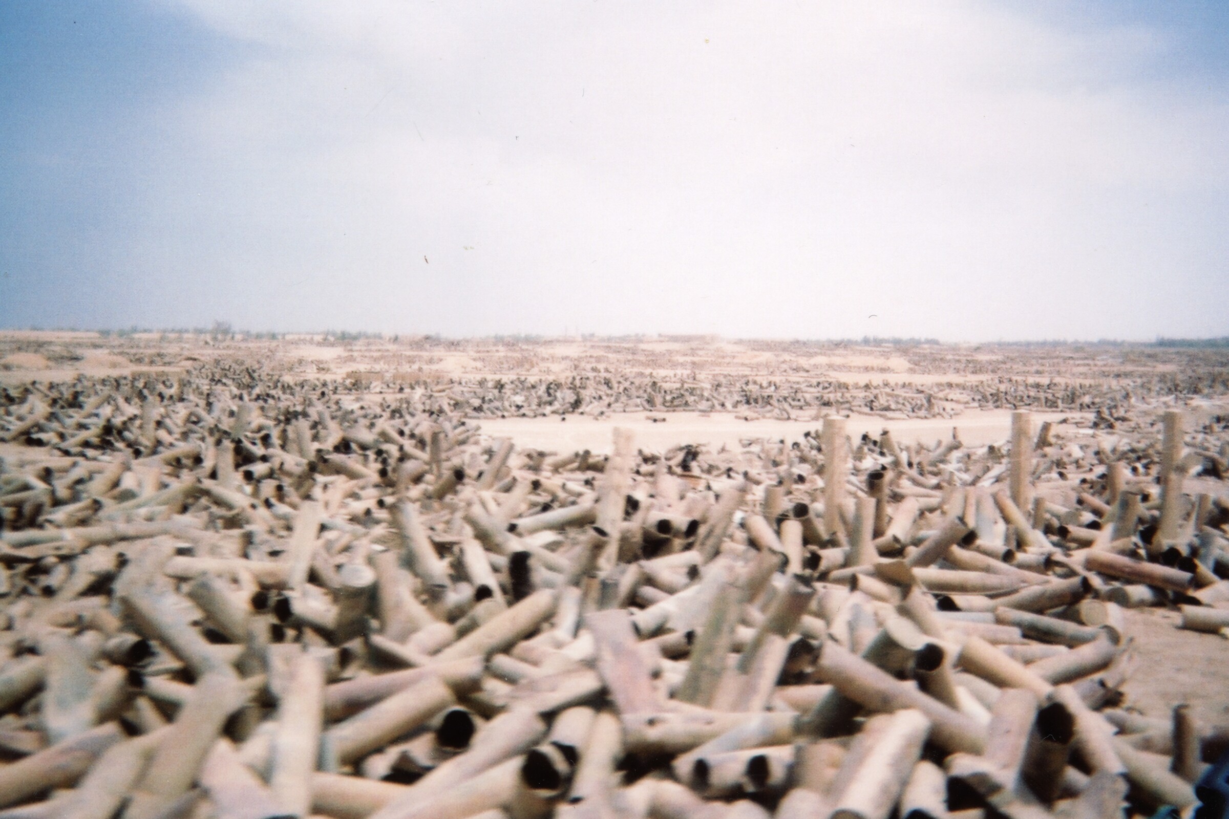 Spent — disposable-camera photograph made by Kenny Bass during the 2003 Iraq War.